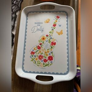 Floral Guitar Design Tray